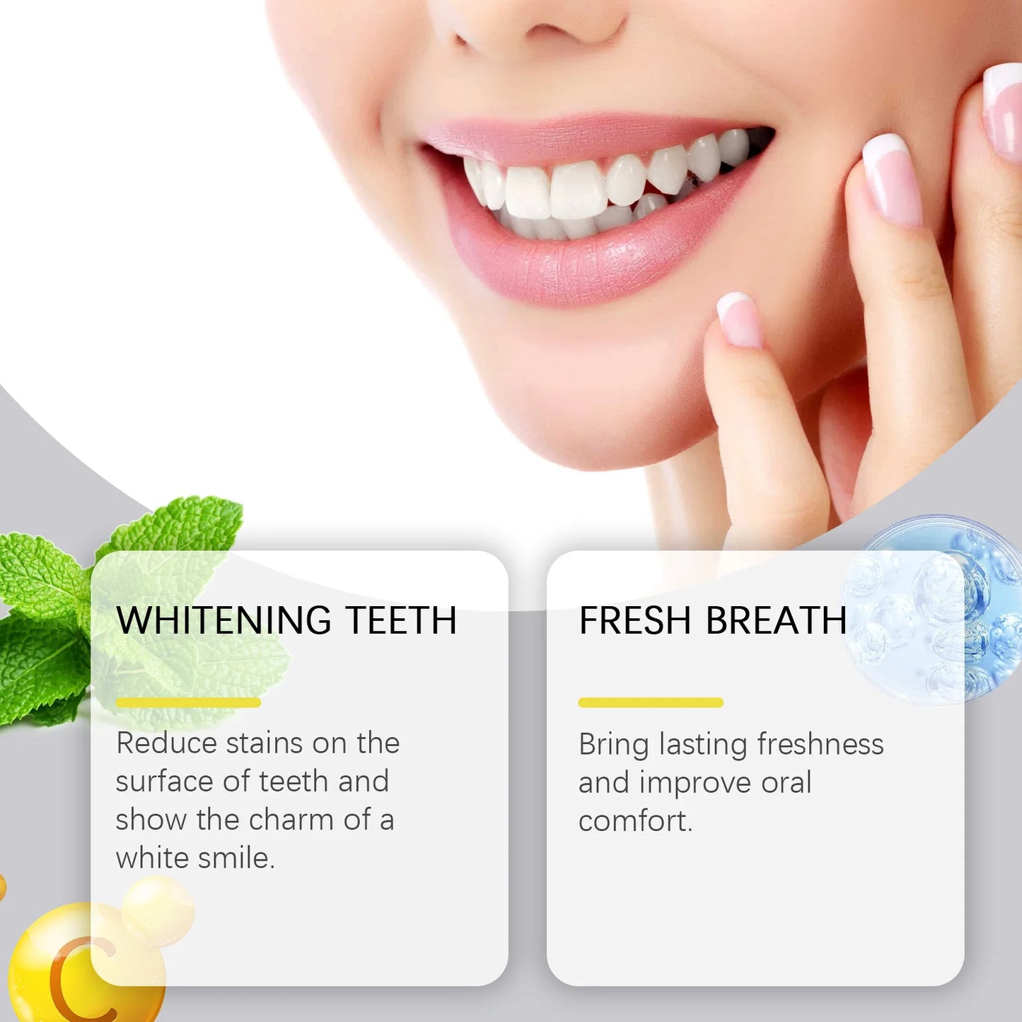 Oralhoe Mint Tooth Powder | Whitening, Fresh Breath & Stain Removal