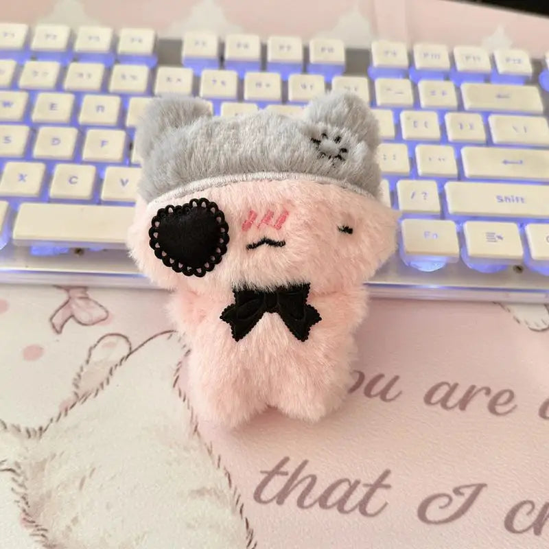 Kawaii Plush Cat Keychain | Soft Kitty Bag Charm Pendant