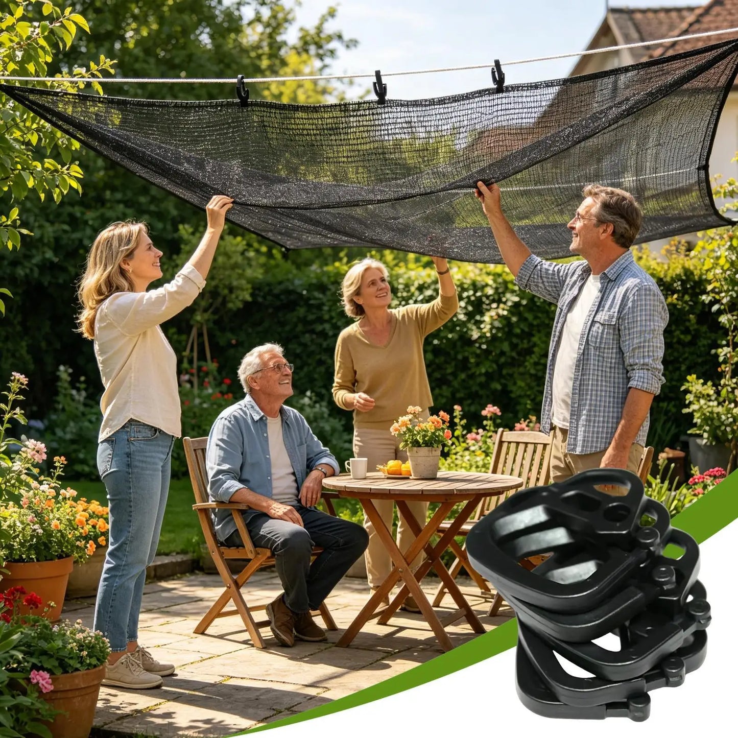 Shade Net Clips 100-Pack – Heavy Duty Tarp & Fabric Clamps