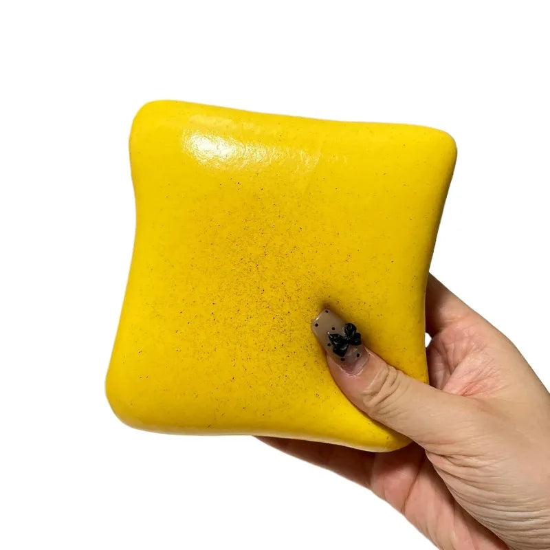 Squishy Cream Toast Slow Rising Fidget Toy | Stress Relief