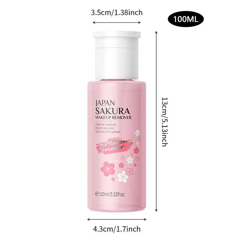 Sakura 3-in-1 Makeup Remover – Face, Eye & Lip Cleanser