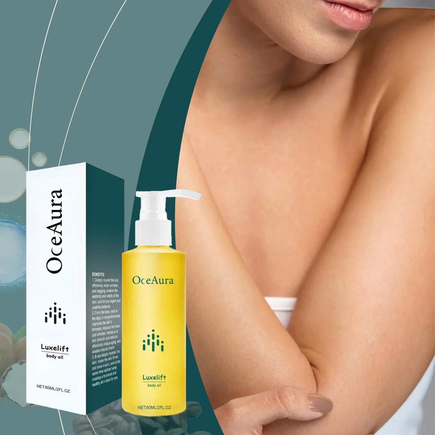 OceAura Skin Firming Body Oil – Anti-Wrinkle & Nourishing