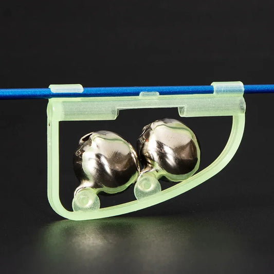 Luminous Sea Fishing Feeder Bell Twin Rod Tip Fish Alarm Tackle Fishs Peaceful Pleasures Health and Wellness