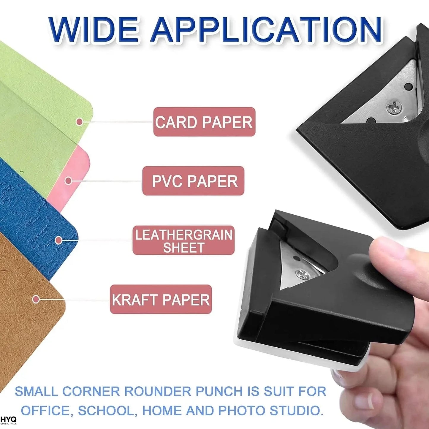 Radius Corner Rounder Punch Paper Hole Cutter Photo Black