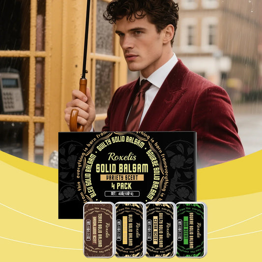 Roxelis Solid Perfume Set – Fresh Long-Lasting Men's Fragrance Men's Solid Perfume Oasis Select