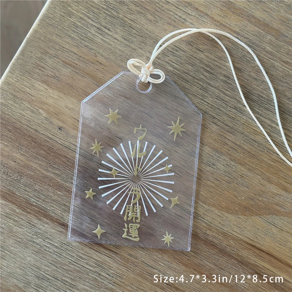 Japanese Blessing Bag Transparent Card Cover 3-inch Small Storage