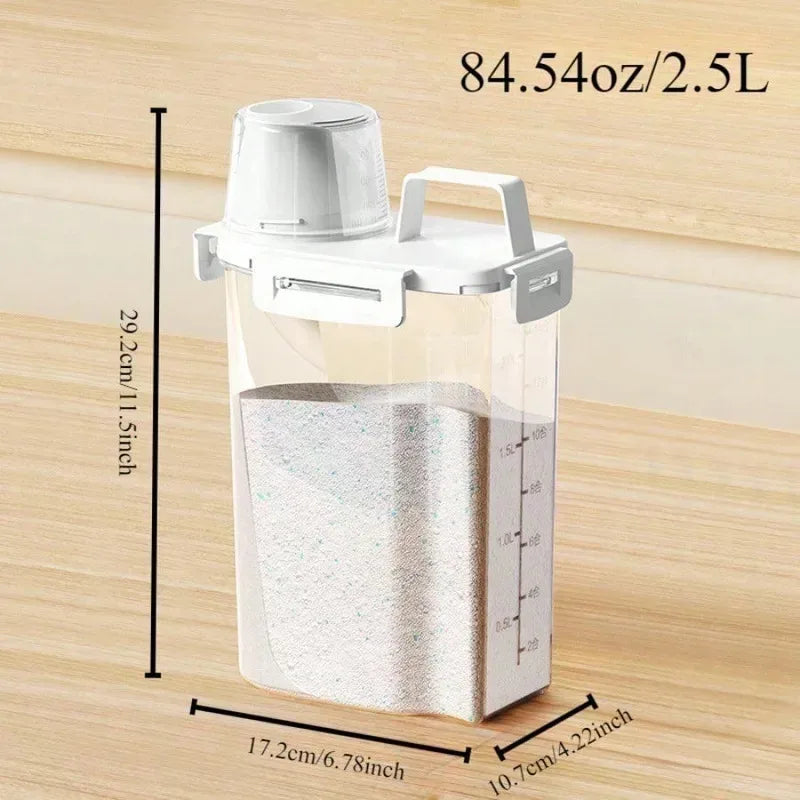 2.5L Covered Moisture-proof Sealed Storage Container - Used for Grain, Nut, Flour, Rice Food Storage Boxes Peaceful Pleasures Health and Wellness