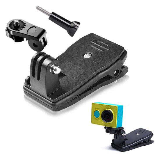 360° Backpack Strap Clip Mount for GoPro & Action Cameras Action Camera Mount Oasis Select