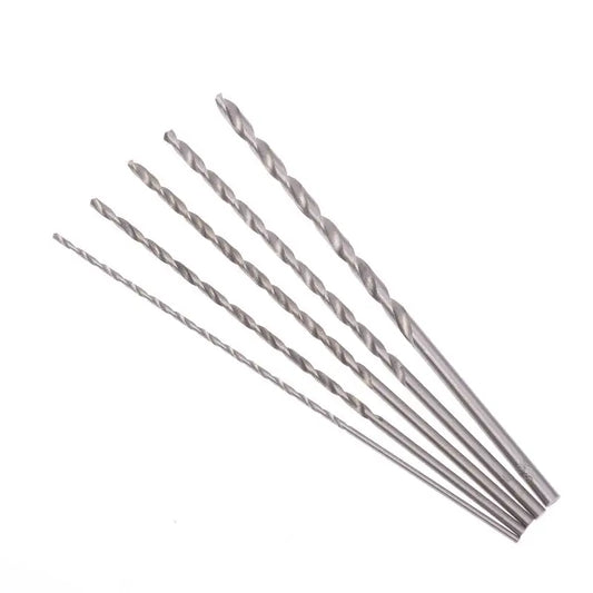 5pcs/set 2mm 3mm 3.5mm 4mm 5mm Twist Drill Bit Kit 15cm Length For Wood Plastic Alloy Metal Woodworking Deep Hole Drilling Peaceful Pleasures Health and Wellness