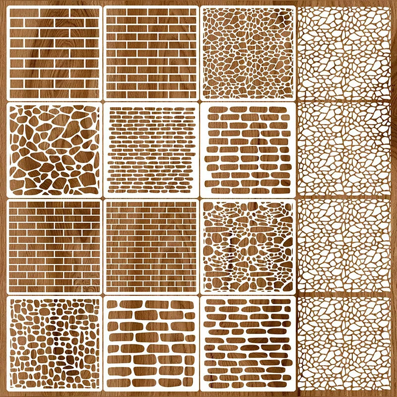 12-Pack Reusable Washable Stencils – Spray Paint Art Templates