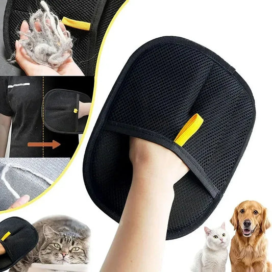 Pet Hair Removal Tools Reusable Gloves Pet Double Sided Beauty Gloves Carpet Removal Pet Fur Hair Pet Supplies Sofa Carpet Home Peaceful Pleasures Health and Wellness
