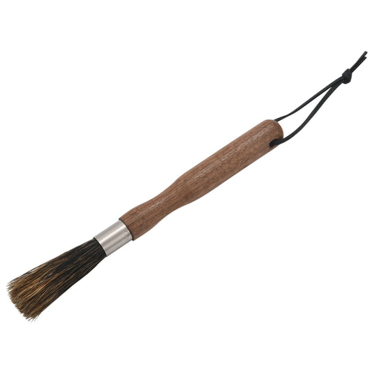 A36T-Coffee Grinder Powder Cleaning Brush Coffee Machine Brush Wood Handle Pig Bristle Dusting Espresso Brush For Barista Peaceful Pleasures Health and Wellness wood color