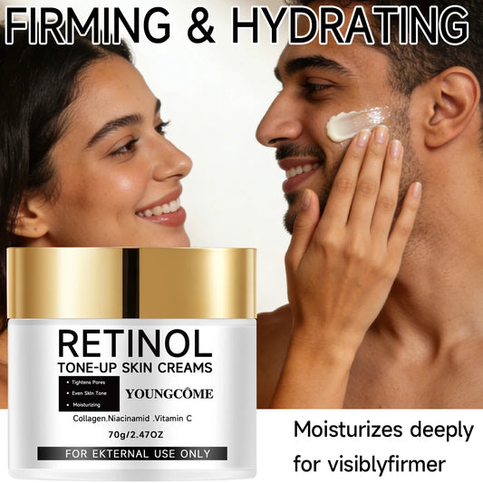YOUNGCOME Retinol Tone-Up Cream - with Collagen, Niacinamide & Vitamin C for Pore Tightening,Smooth Brighten skin Peaceful Pleasures Health and Wellness