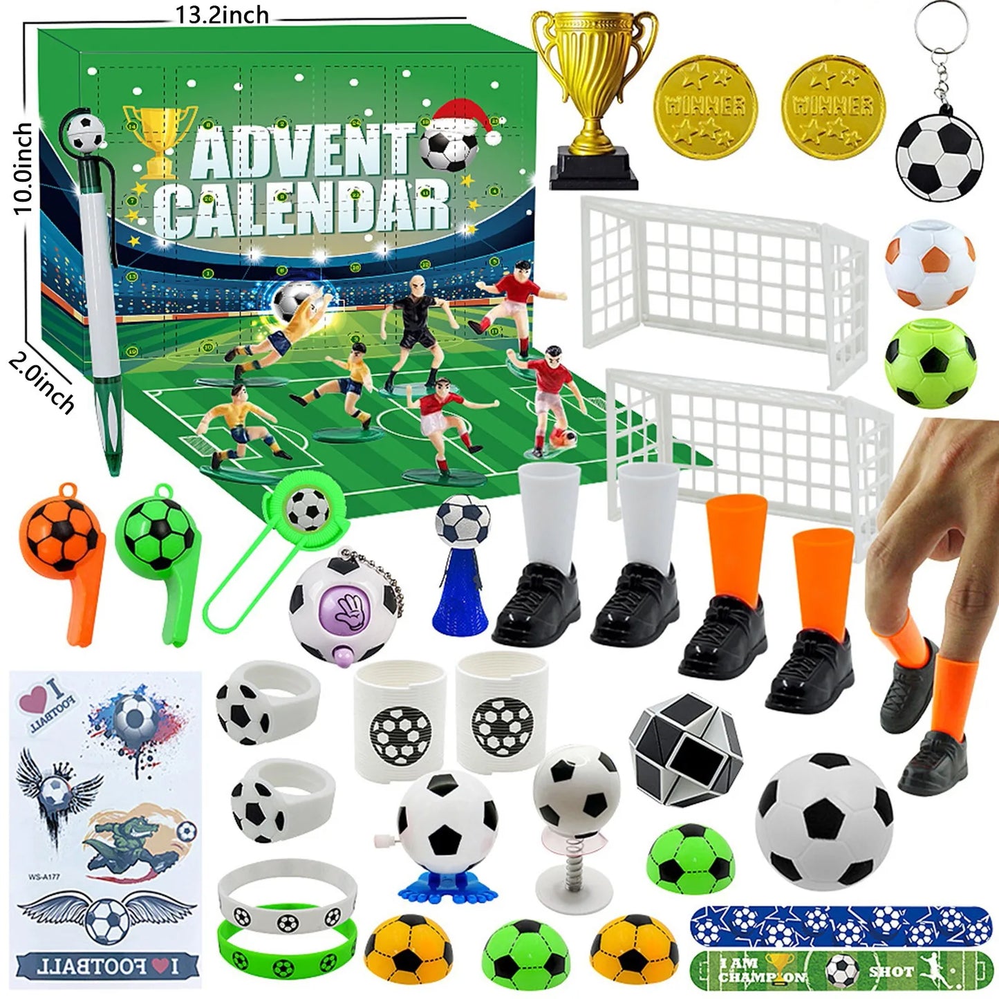 Football Building Blocks Christmas Advent Calendar – Kids Gift