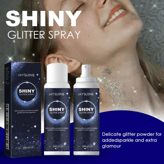 Radiant Silver Glitter Spray – Holographic Hair & Body Shimmer Body Glitter Spray Oasis Select
