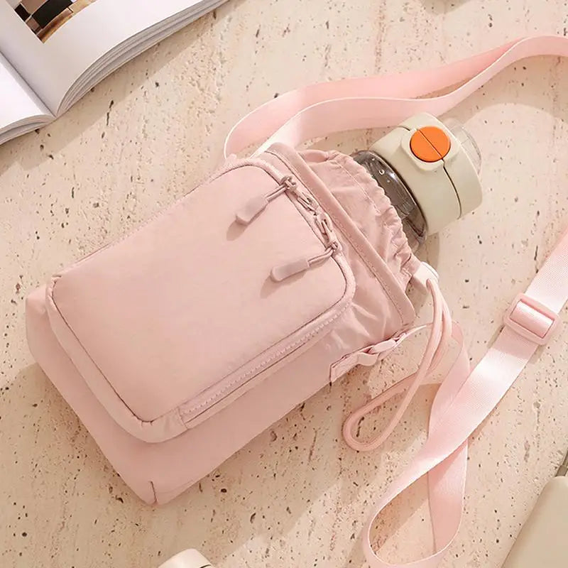 Insulated Water Bottle Bag with Adjustable Strap | Travel Sling