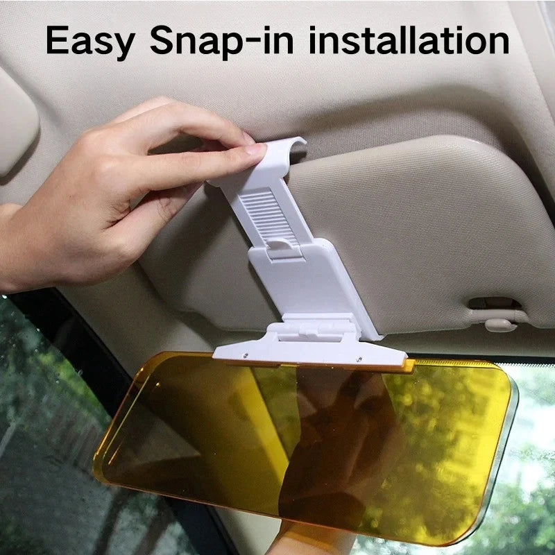 HD Car Sun Visor Extender – Day & Night Anti-Glare UV Shield