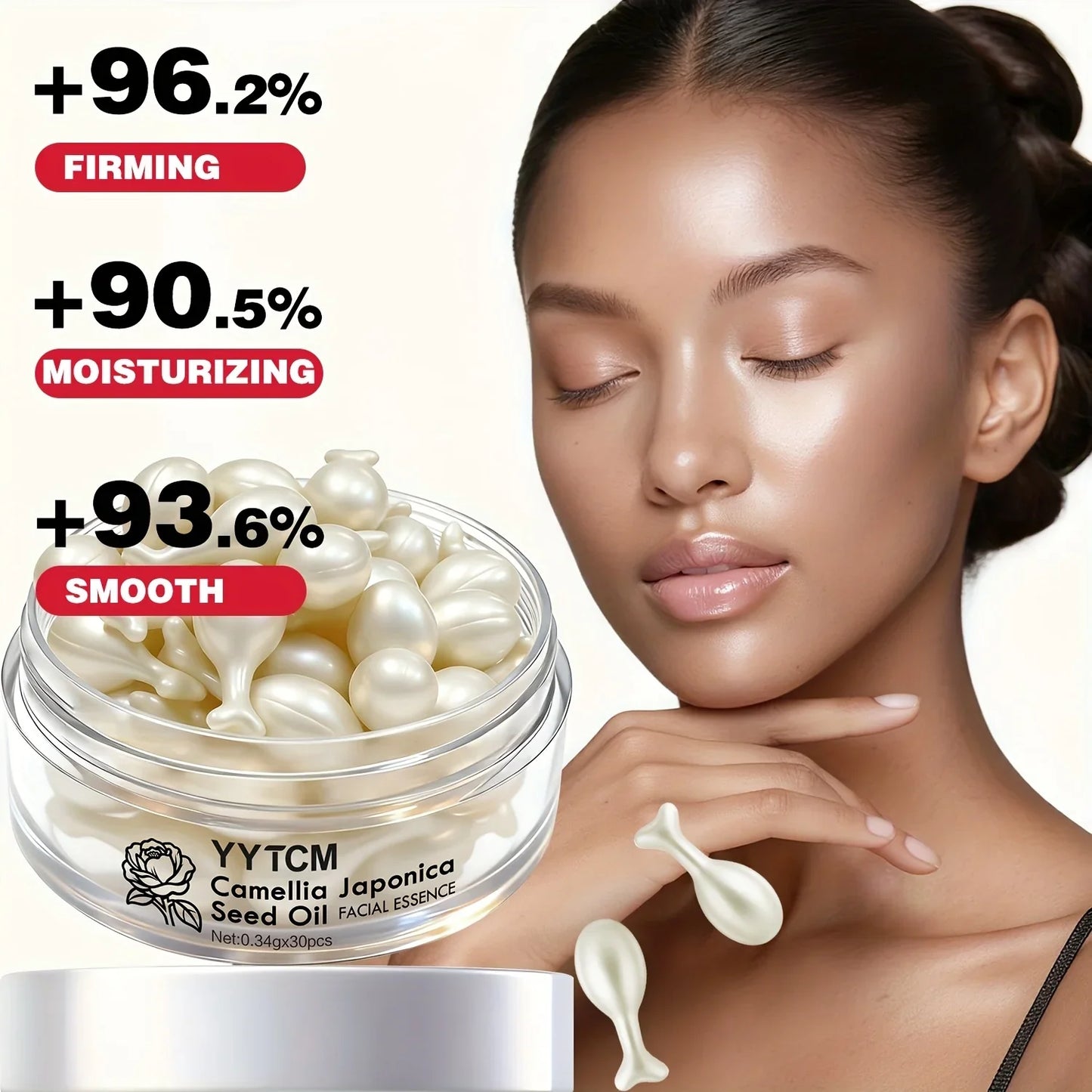 Camellia Seed Oil Essence Capsules – Squalane & Retinol Serum