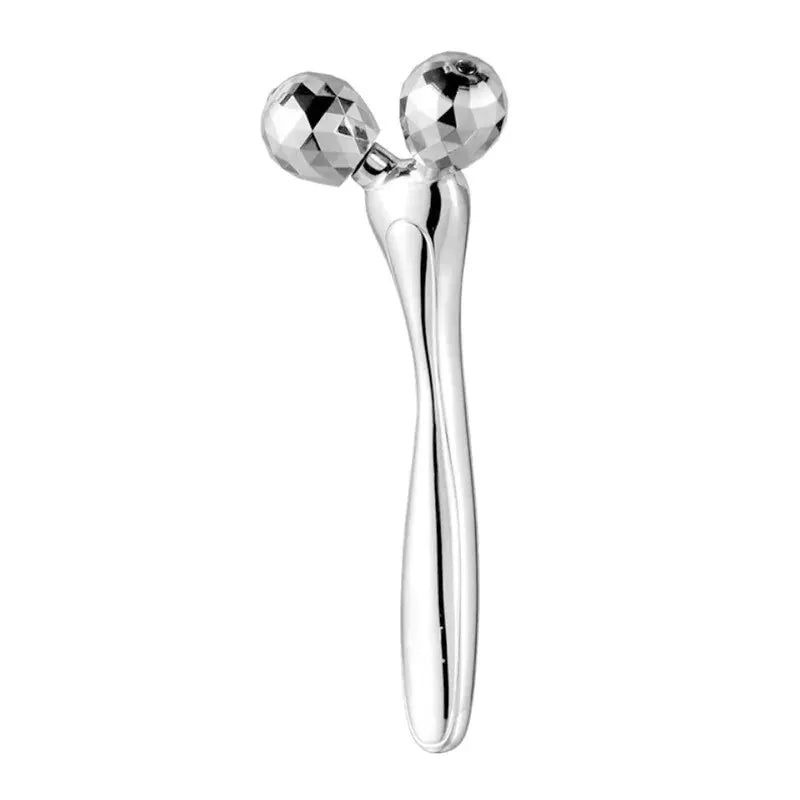 3D Facial Roller Massage V Shape Face Lifting Massage Lift Full Body Massage Massage Relaxation Beauty Massage Peaceful Pleasures Health and Wellness silver