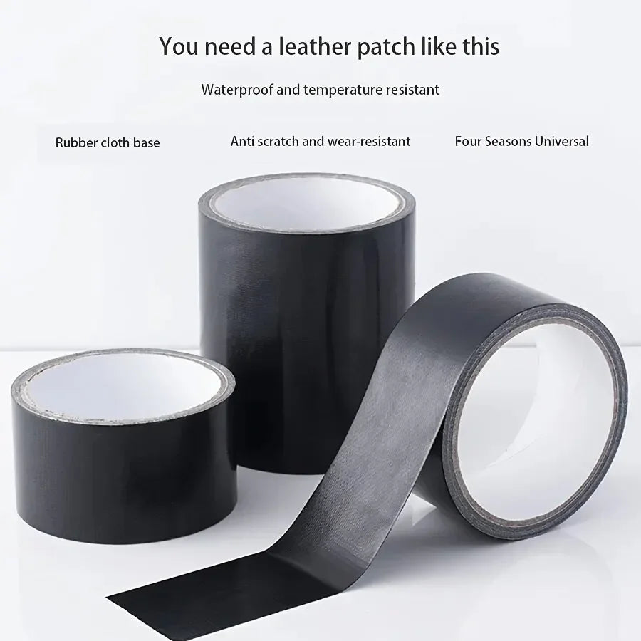 Black Cloth Tape for E-Bike Leather Seat Repair, Sofa & Wear & Tear Black tape 5CM/10CM X 5M/10M Peaceful Pleasures Health and Wellness