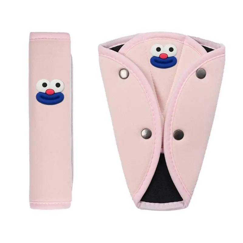 Kids Car Seat Belt Pads – Soft Ice Silk Shoulder Protector 2 Pack