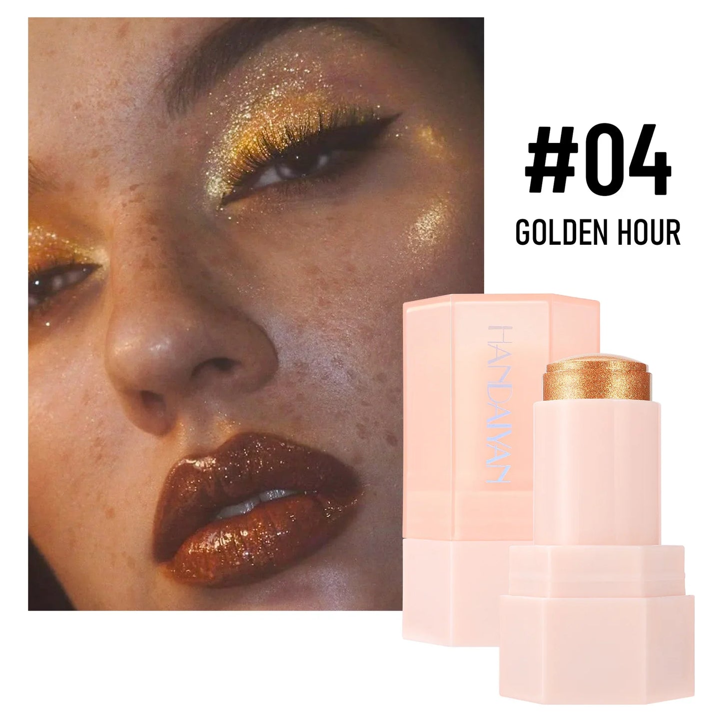 HANDAIYAN 6-Shade Creamy Shimmer Highlighter Stick – Face & Body
