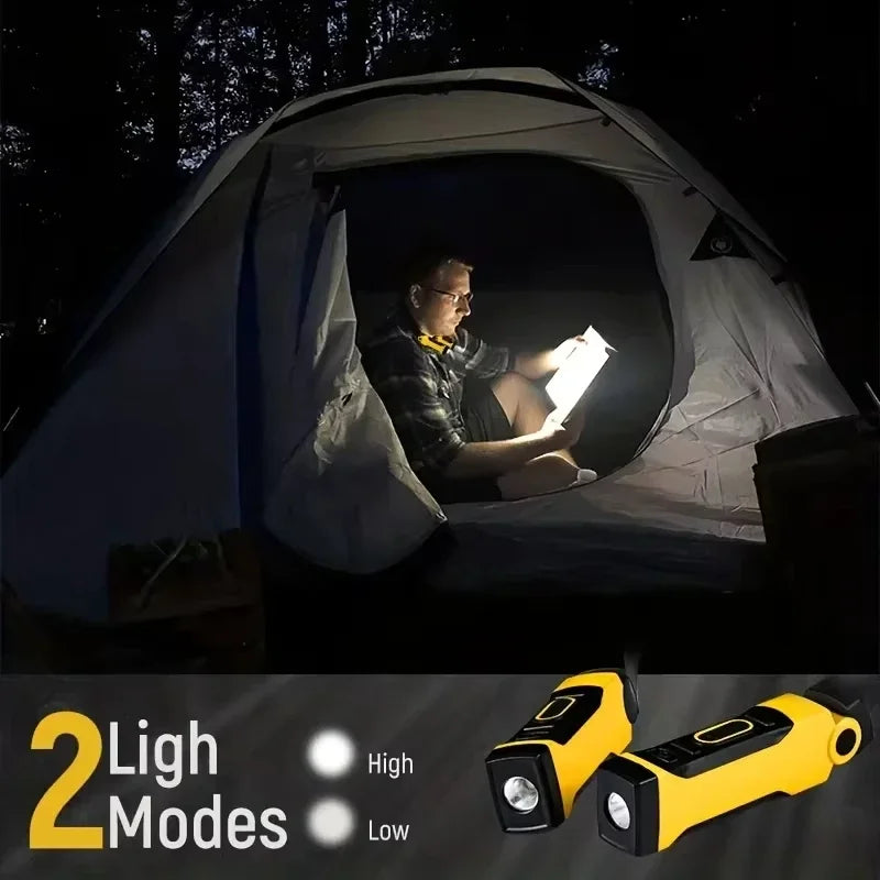 1 Pack Rechargeable LED Neck Reading Light Dual Brightness Levels Hands Free Lamp for Reading Knitting Camping Repair Work Light Peaceful Pleasures Health and Wellness