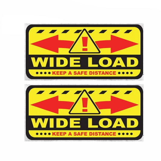 2pcs 8x3.75 inches Wide Load sticker decal truck vehicle caution warning safety label Peaceful Pleasures Health and Wellness Default Title