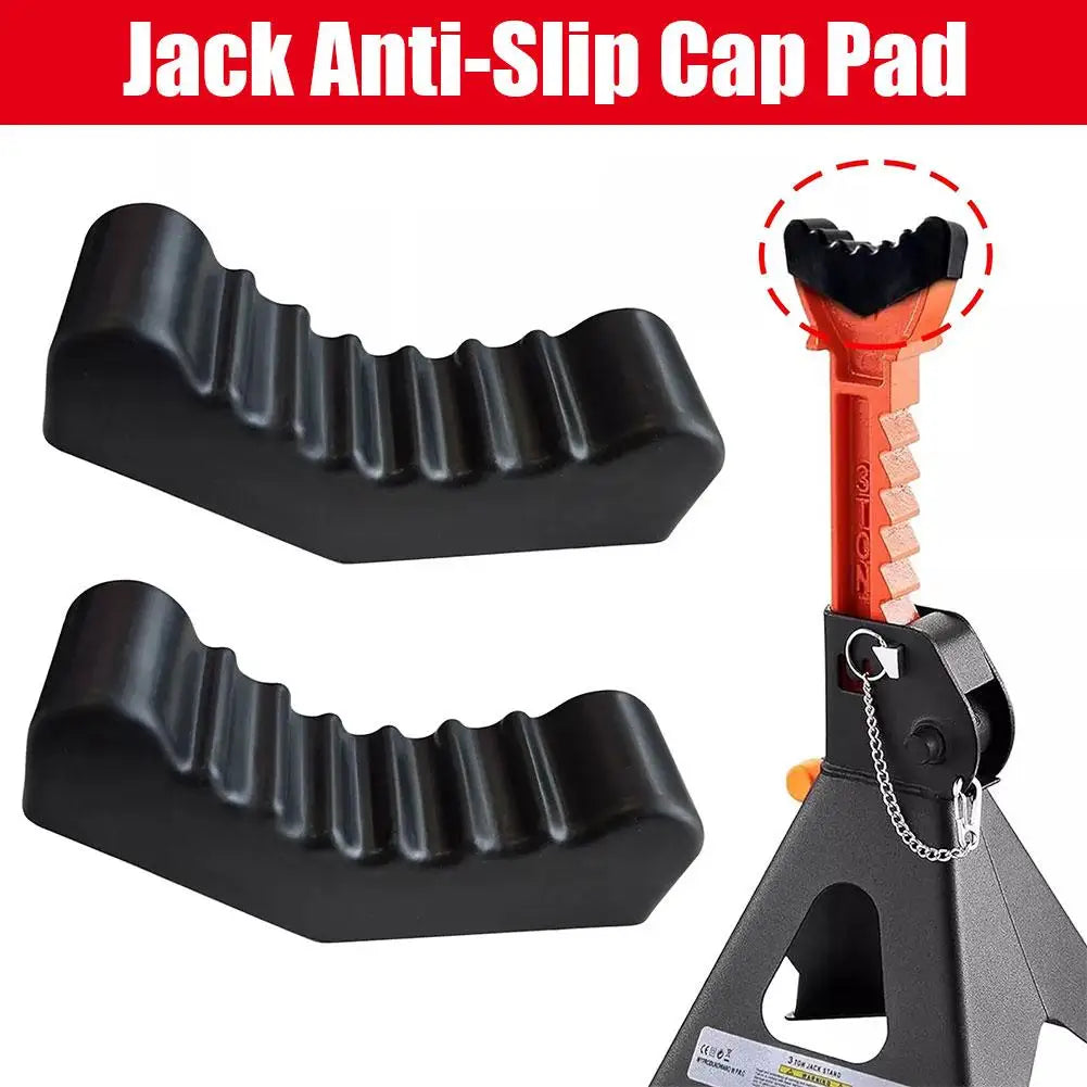 Universal Car Slotted Lift Jack Stand Rubber Pad Floor Adapter Frame Rail Pinch Lifting Repair Tools Safety Grip Pads 3Ton 6Ton Peaceful Pleasures Health and Wellness