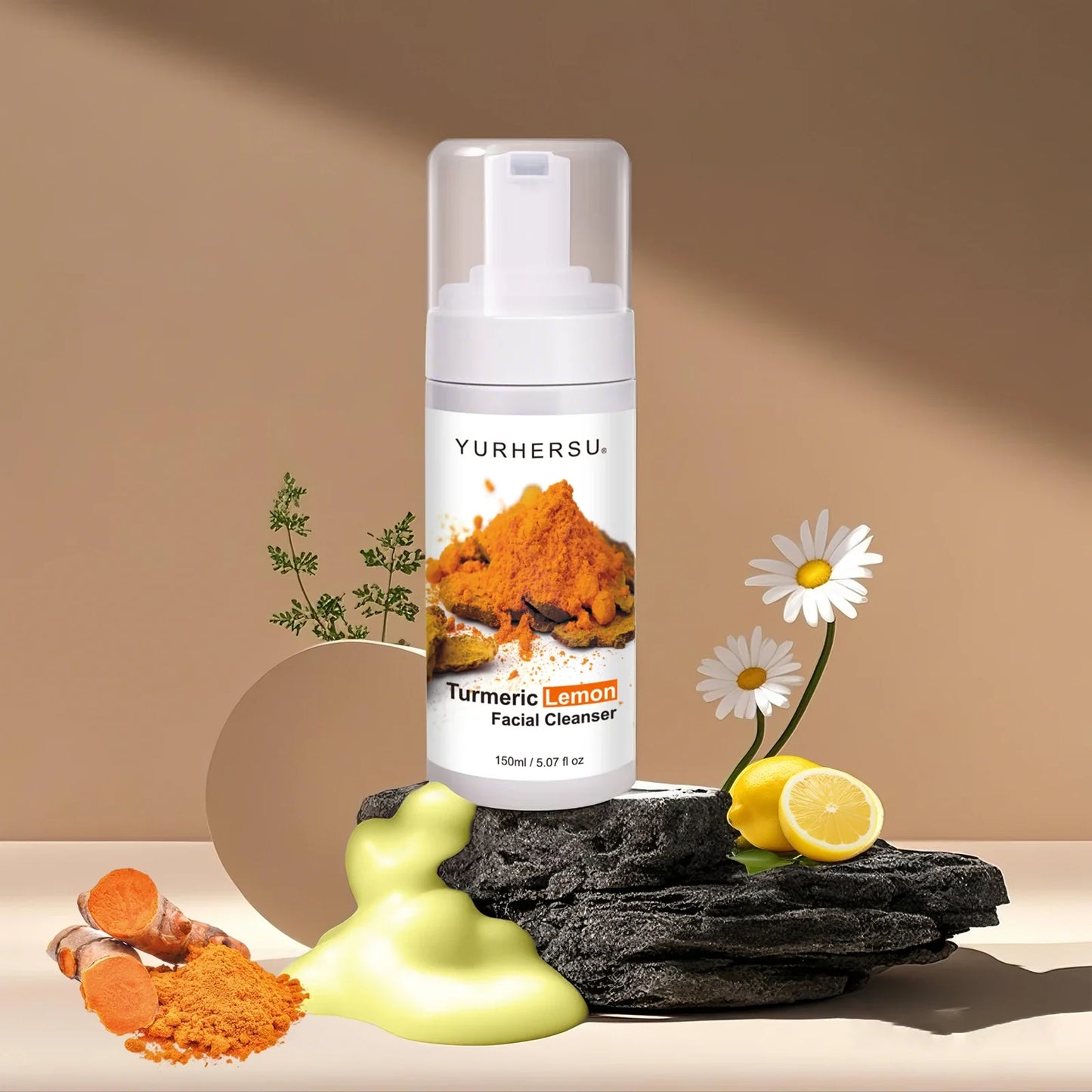 Turmeric Foam Facial Cleanser – Brightening Face Wash 150ml
