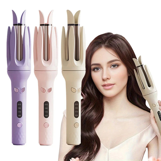 Automatic Hair Curler 28mm Negative Ions Electric Ceramic Curling Hair Stick Rotating Curl Waves Anti-Tangle Curling Iron Styler Peaceful Pleasures Health and Wellness