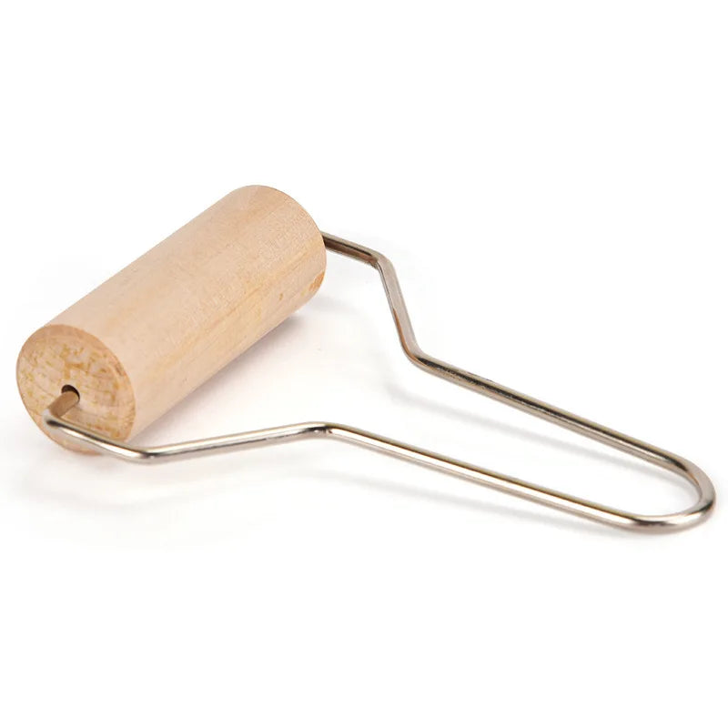 Professional Wooden Clay Roller Pottery Creates Smooth Even Sheets