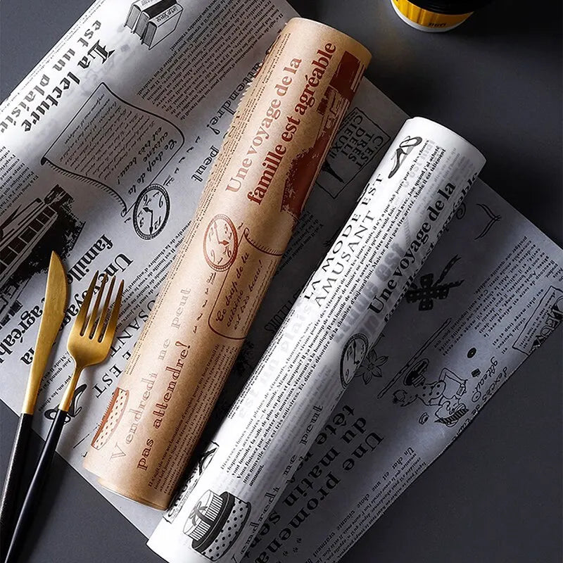 Oil-absorbing Paper Roll for Baking Or Meal Mat With Slide Cutter Easy to Cut &Nonstick 8M Cooking Paper for Bread Kitchen Tool Peaceful Pleasures Health and Wellness