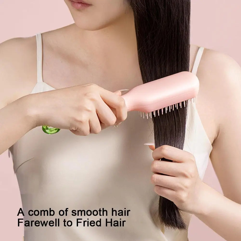 Magic Self-Cleaning Retractable Hair Comb – Anti-Static