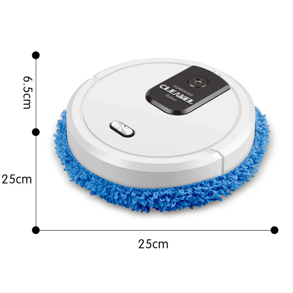 3-in-1 Robot Mop & Floor Sweeper with Auto Spray | USB Charge
