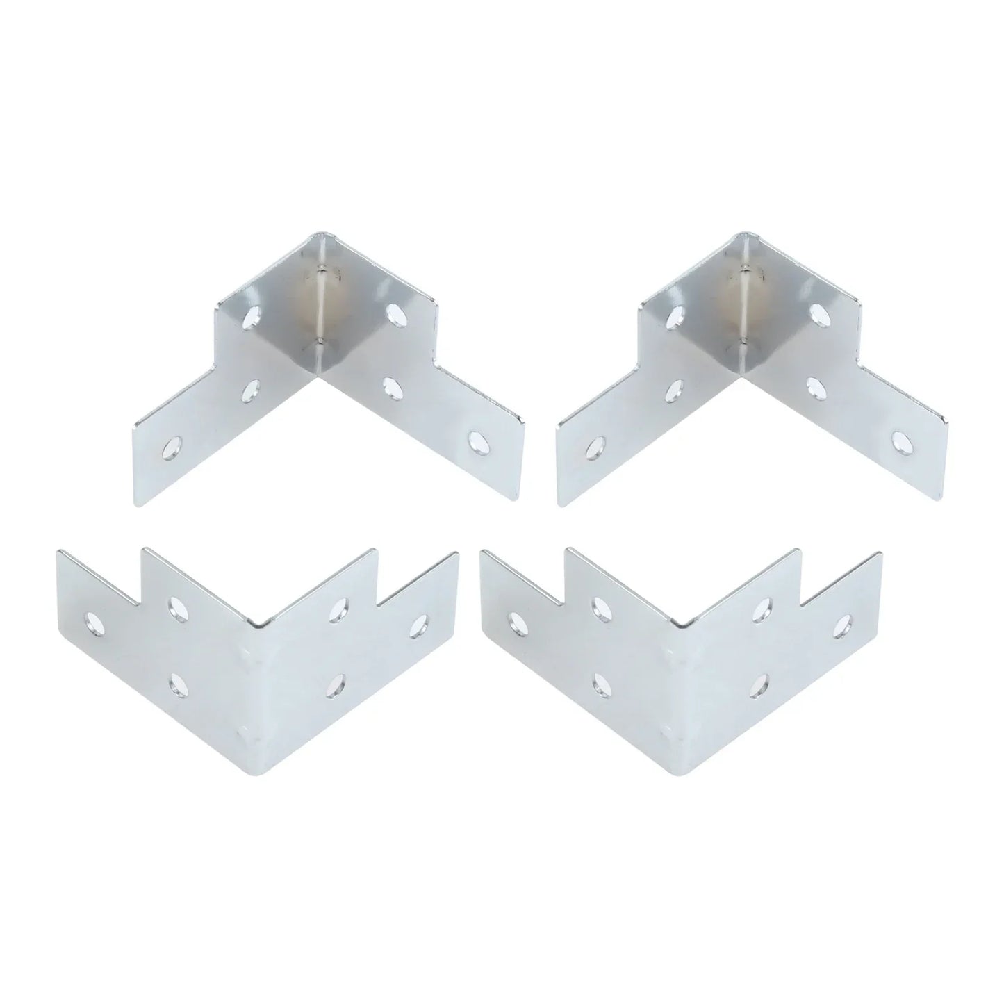 4-Pack Metal Corner Brackets for Flight Case & Wood Box Protection