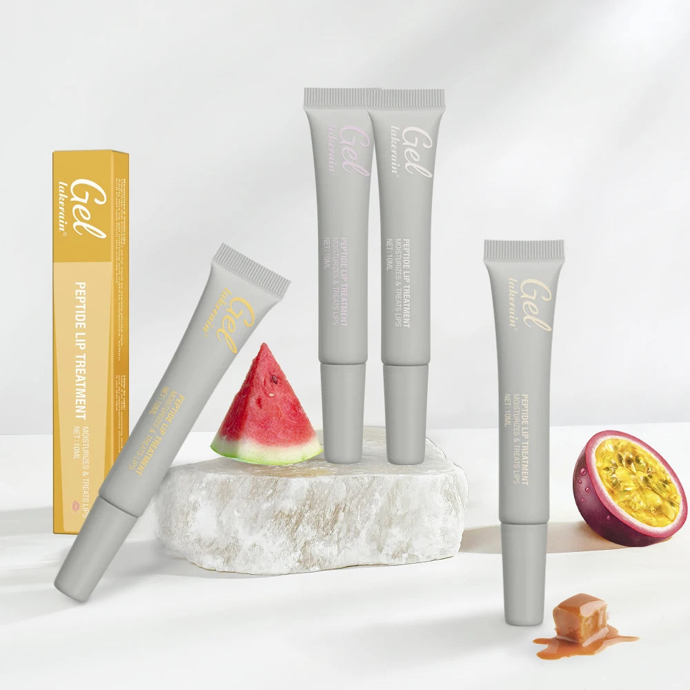 10ml Moisturizing Peptide Lip Treatment Lip Mask Gel Remove Dead Skin Lipstick Base Lip Cream Lip Care Mask Reduce Lip Lines Peaceful Pleasures Health and Wellness