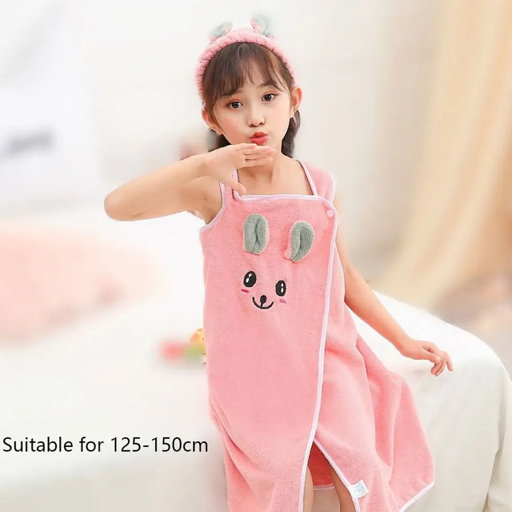 High Grade Beach Towel Children's Bath Towel Coral Fleece Bathrobes Baby Bathrobe Super Soft Infant Blanket for Kids Peaceful Pleasures Health and Wellness pink-M