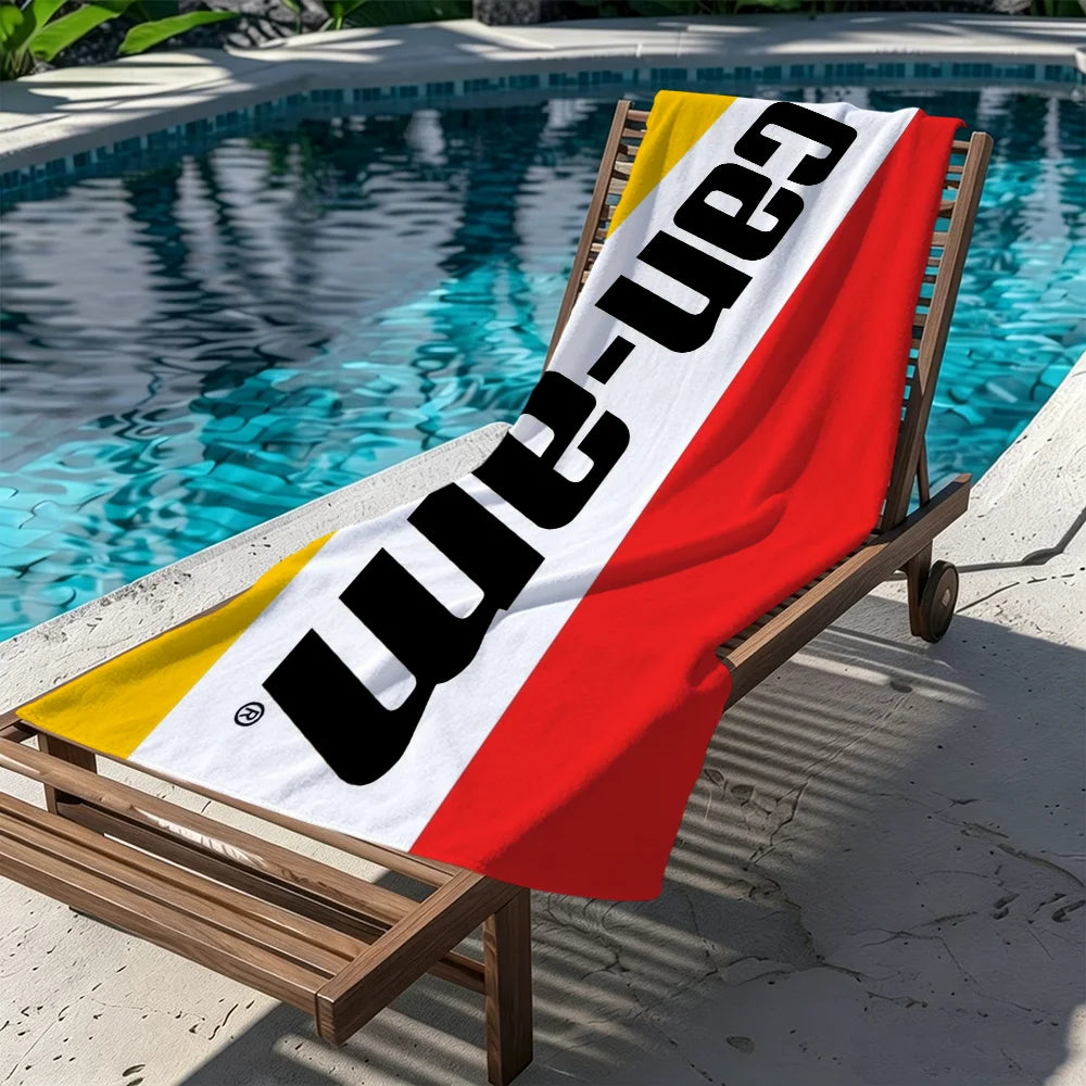 Can-Am BRP Logo Quick-Dry Beach Towel | Soft Sports Towel Quick-Dry Beach Towel Peaceful Pleasures Health and Wellness