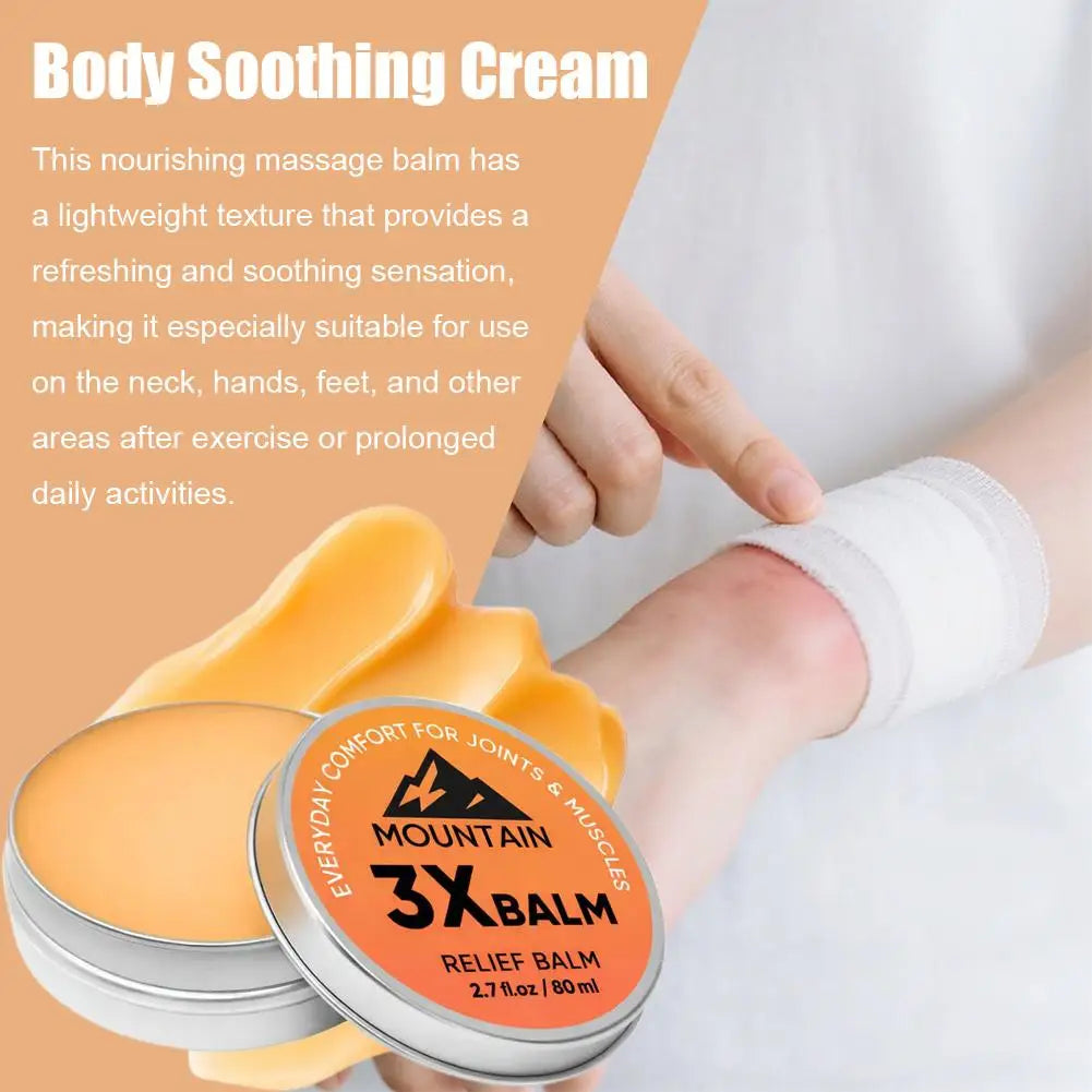 Mountain 3X Soothing Balm – Organic Arnica & Camphor Cream