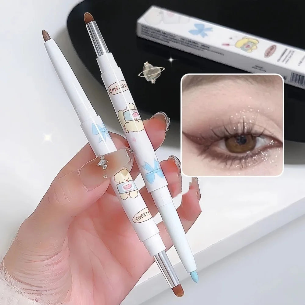 Glitter Eyeshadow Eyeliner Gel Pen – Waterproof Tea Brown