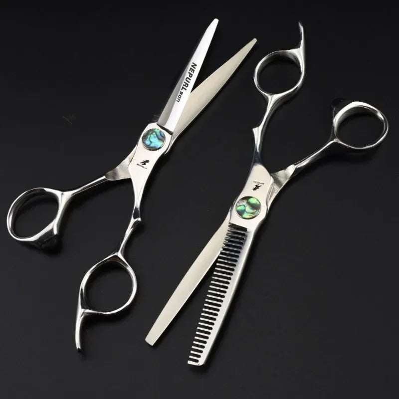 Professional 6" JP440C Steel Hair Cutting Shears | Barber Scissors