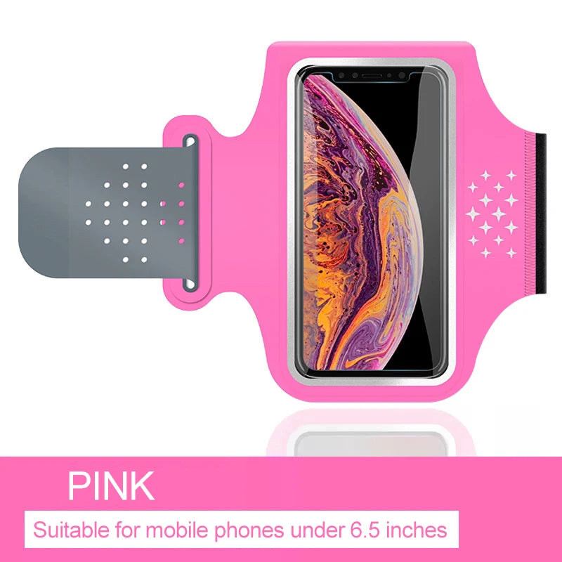 cell phone armband for running racing accessories Sport bag women sports bag for mobile phone pouch arm cell phone holder Peaceful Pleasures Health and Wellness Pink
