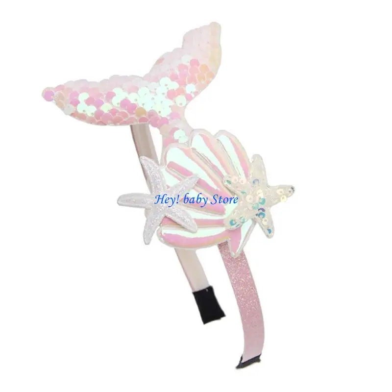 Girls Mermaid Seashell Headband | Birthday Party Hair Accessory