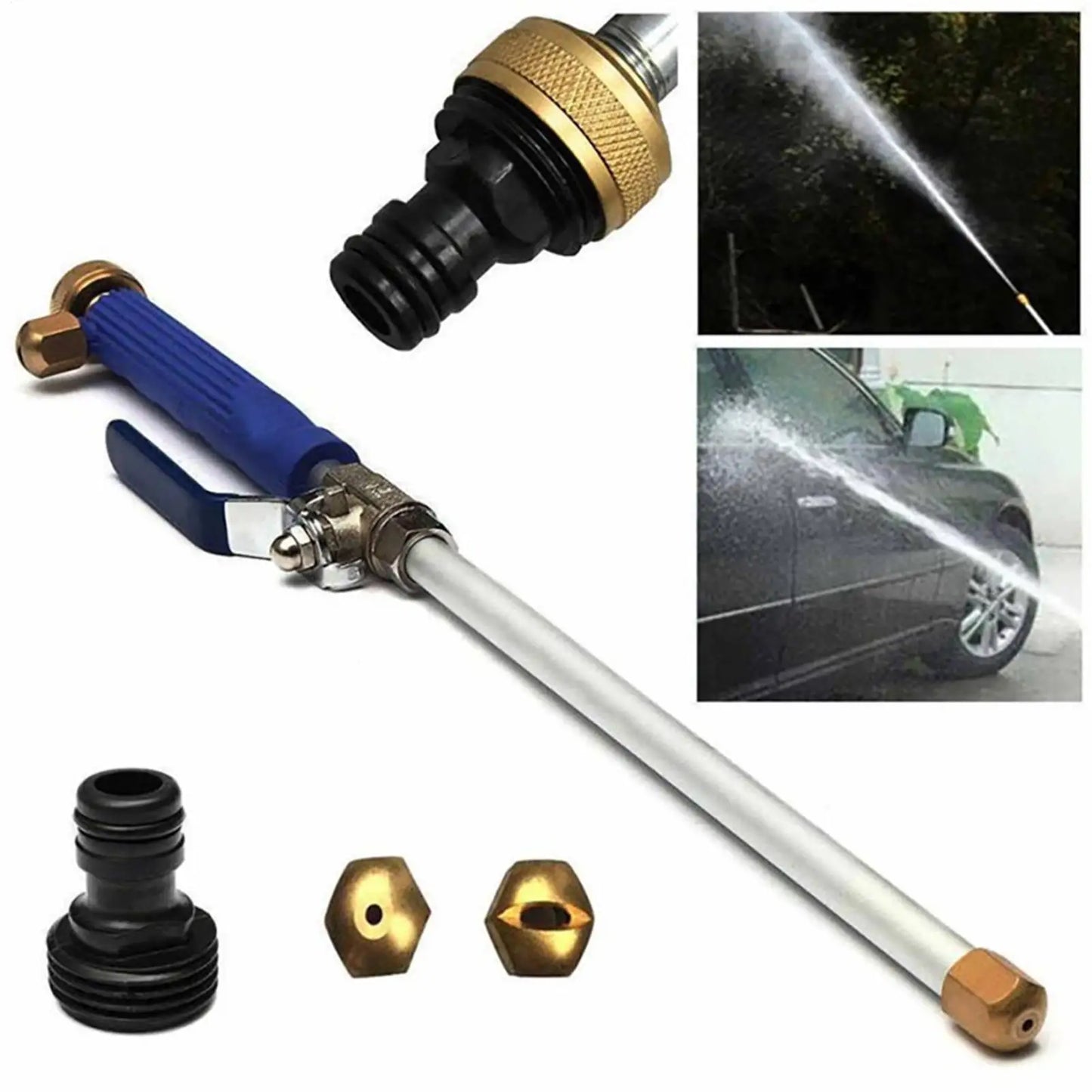 Garden Hose Nozzle High Pressure Ergonomic Water Hose Sprayer Nozzle For Watering Plants Lawn Patio Car Wash Cleaning Showering Peaceful Pleasures Health and Wellness