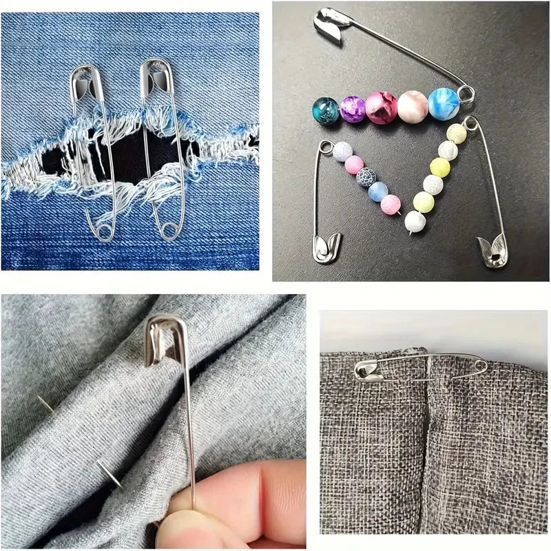 260 Safety Pins Assorted Large Small Clothes Sewing