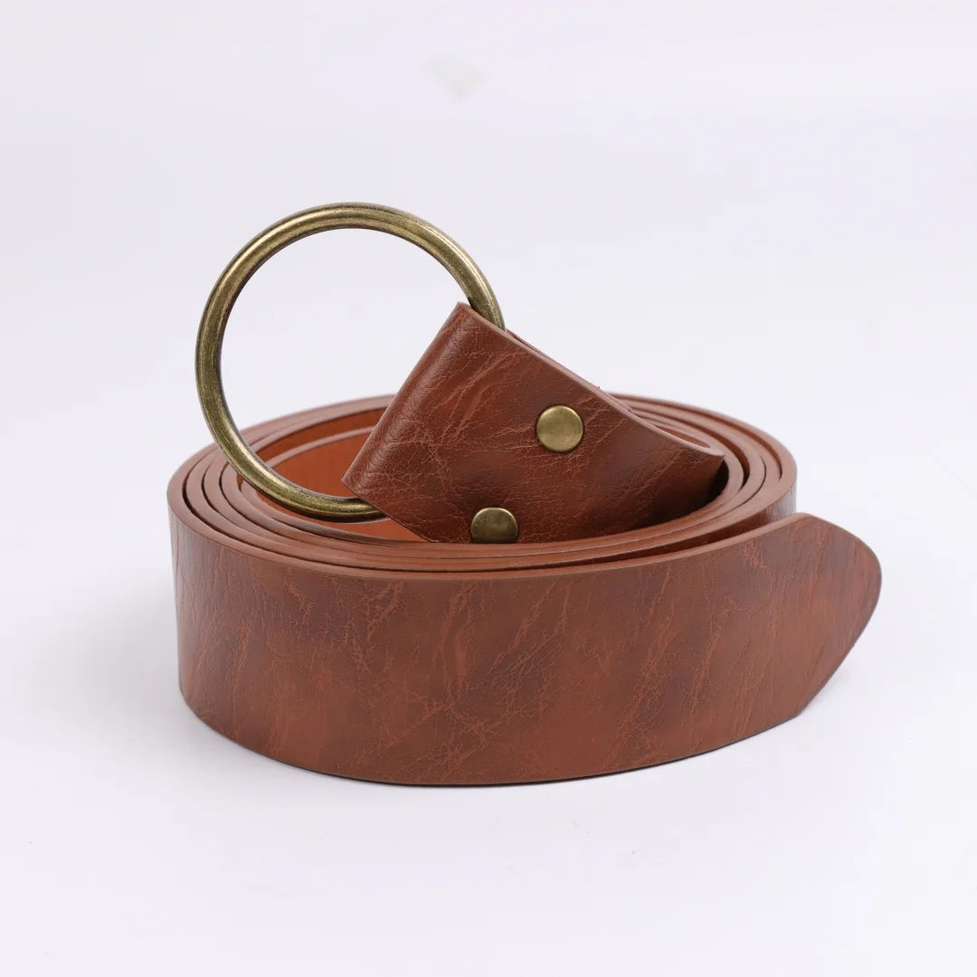Vintage PU Leather Cosplay Holster Western Denim Belt Waist Cover