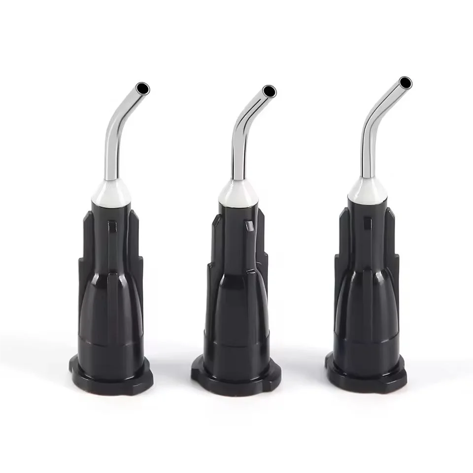 100-Pack Dental Pre-Bent Dispensing Tips – Irrigator Applicator