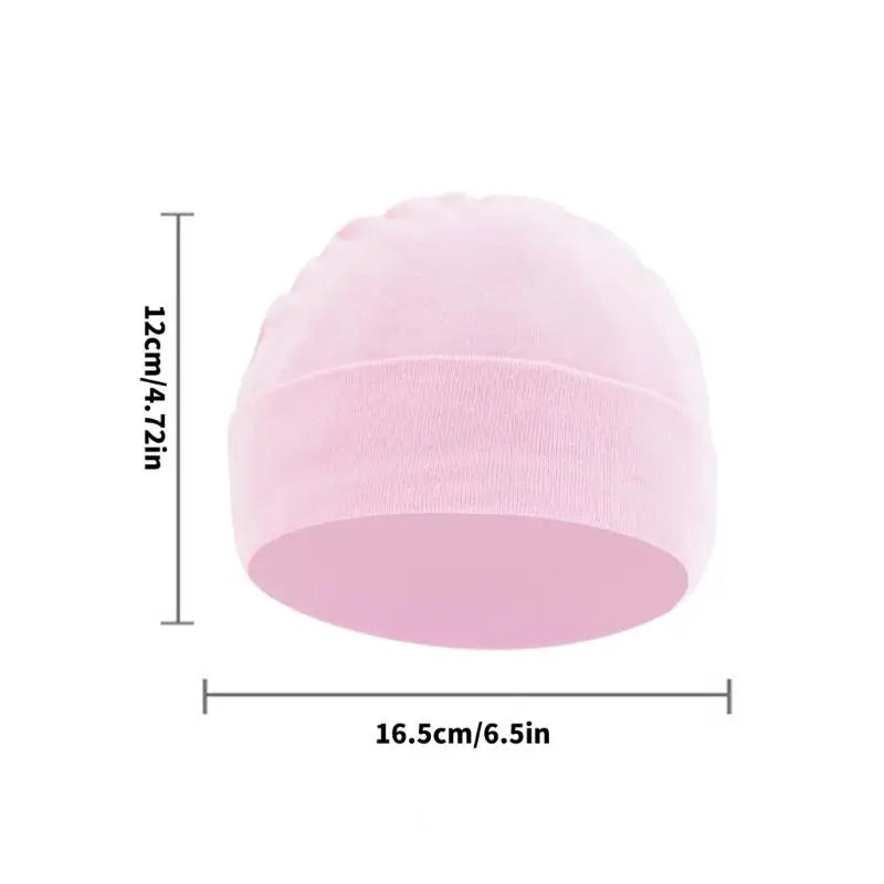 3-Pack Soft Cotton Baby Hats | Newborn Caps 0–6 Months