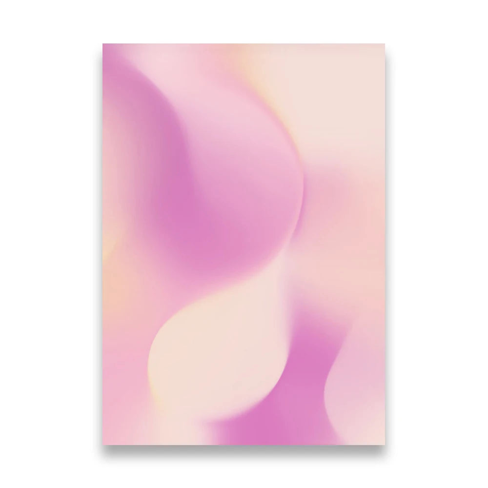 Pink Aura Spiritual Affirmation Canvas Wall Art | Nordic Print